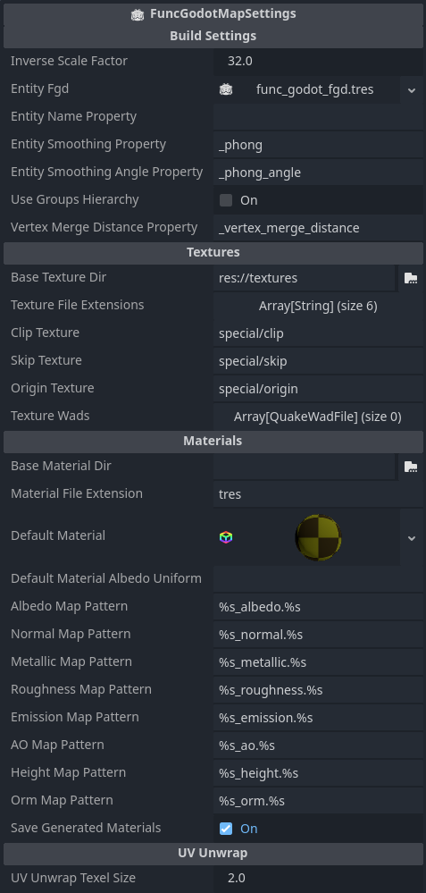 FuncGodotMapSettings properties