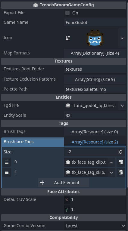TrenchBroomGameConfig properties