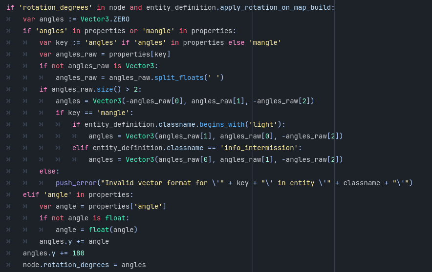Image showing how node rotation is calculated by the FuncGodotMap.
